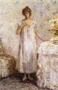 Jean-francois raffaelli Woman in a White Dressing Grown oil painting artist